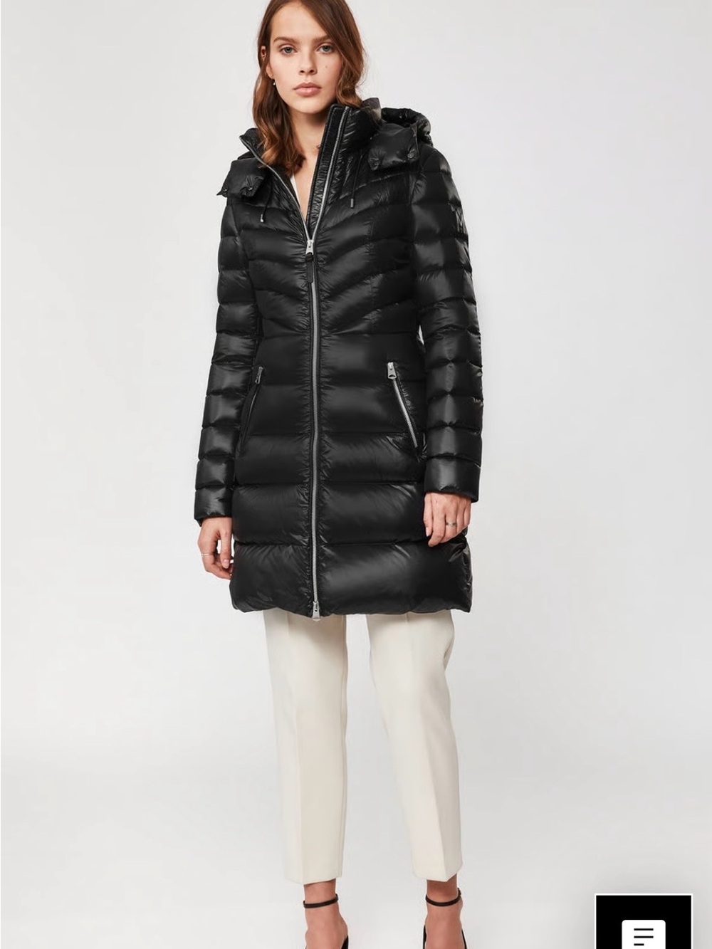 MACKAGE 
LARA lightweight down coat with removable hood - Women's